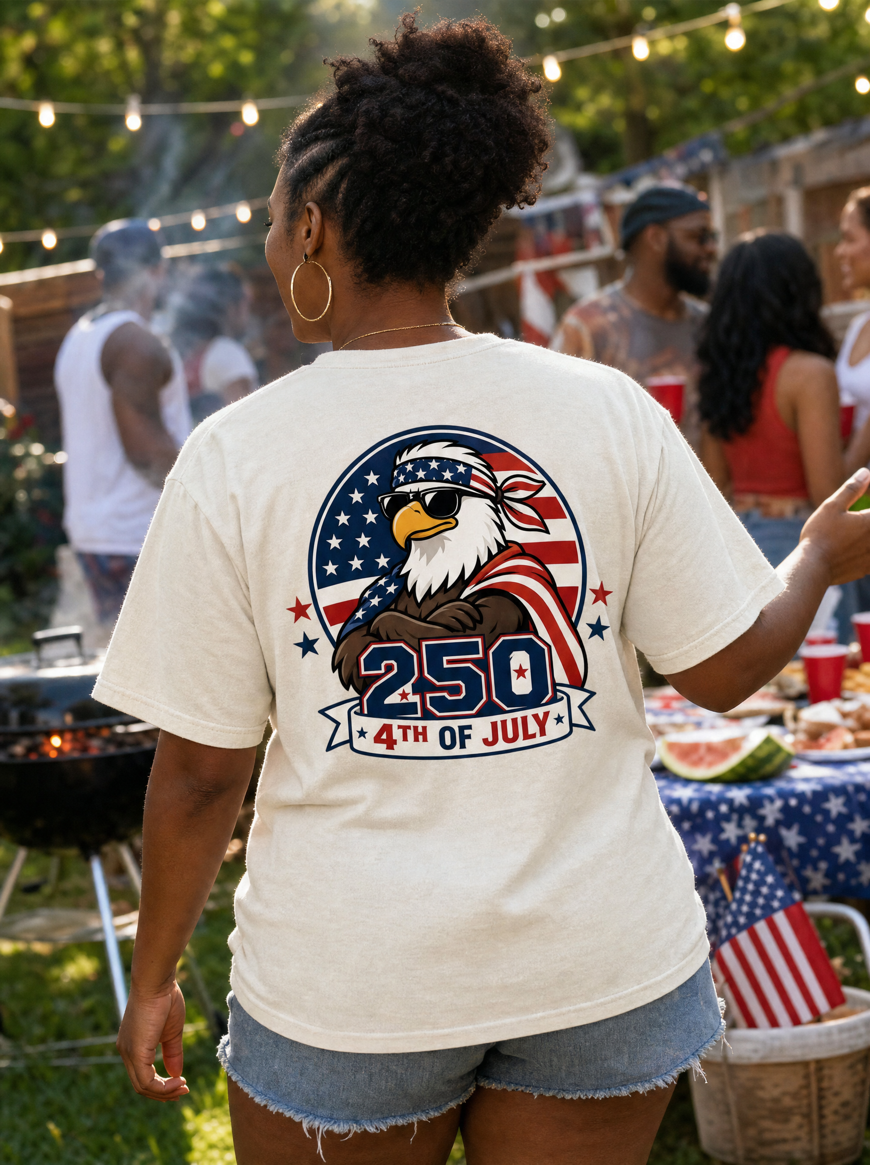 Liberty Never Lands - 250th 4th of July - Back